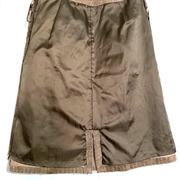 J Jill Leather Smooth Suede Skirt Size 4 - Picture 5 of 5